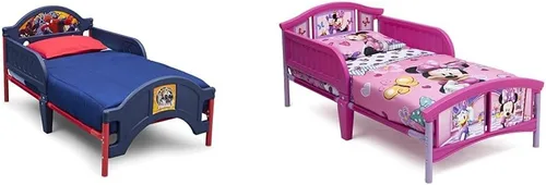 Vista 7 de Delta Children Cama de plástico para niños pequeños, Disney/Pixar Cars y escritorio con silla con compartimento de almacenamiento, certificado