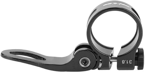 Vista 5 de Abrazadera de poste, Clip de tubo de abrazadera de liberación rápida de aleación de aluminio para bicicleta de asiento de 27.2/1.126 in (negro)