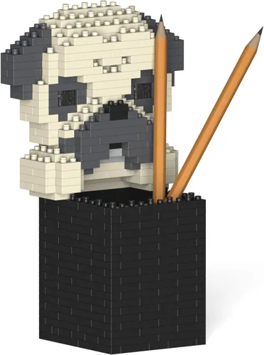 Vista 8 de JEKCA Boston Terrier Pencil Cup 01S Bloques de construcción de plástico para perros Estacionario Edad 14 +