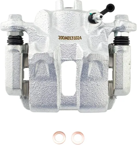 Vista 7 de TRQ Kit de pastillas de freno trasero y rotor, pinza de freno, kit químico, pastillas de freno, rotor de freno de cerámica premium recubierto G