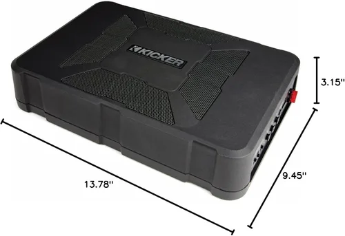 Vista 8 de Kicker 11HS8 8 "150 Watt Hideaway Compact Car Audio Powered Subwoofer Sub HS8