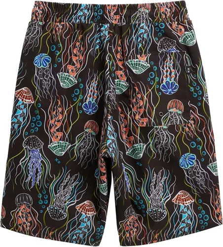 Vista 2 de TomboyX Pantalones cortos de natación con forro de 9 pulgadas, traje de baño deportivo inferior de tiro medio, protección solar UPF 50 (XS-6X)