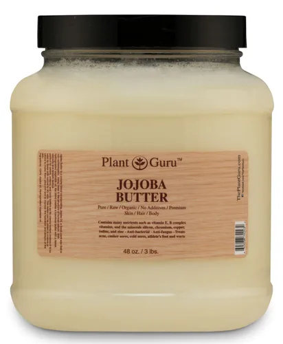 Vista 5 de Mantequilla corporal de jojoba 4 oz. 100% pura cruda fresca natural prensada en frío. Hidratante para la piel, cuerpo y cabello, cremas