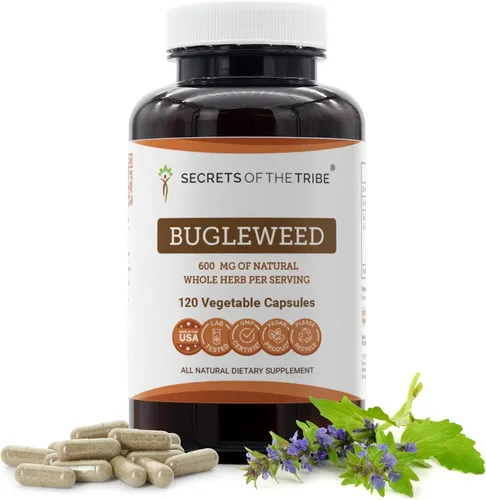 Vista 6 de Secrets of the Tribe Bugleweed 60 Cápsulas, 600 mg, Bugleweed (Lycopus Virginicus) Hierba seca (60 Cápsulas)