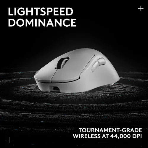 Vista 5 de Logitech G PRO X Superlight 2 DEX Lightspeed - Mouse inalámbrico para juegos, 2.12 onzas, calidad profesional con 5 botones programables, carga