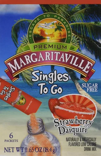Vista 13 de Mezcla para preparar margaritas Margaritaville Singles To Go, 6 unidades, paquete de 3 6 Servings Each, 18 Total Servings - Non-Alcoholic