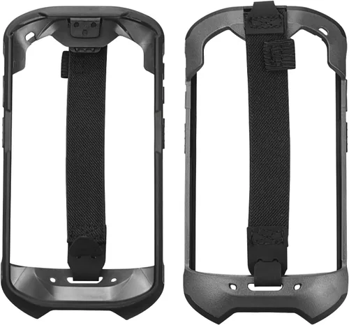 Vista 2 de Funda protectora para parachoques con correa de mano para Zebra TC51 TC510K TC52 TC56 TC57, funda delgada para escáner de TPU, accesorios de Negro