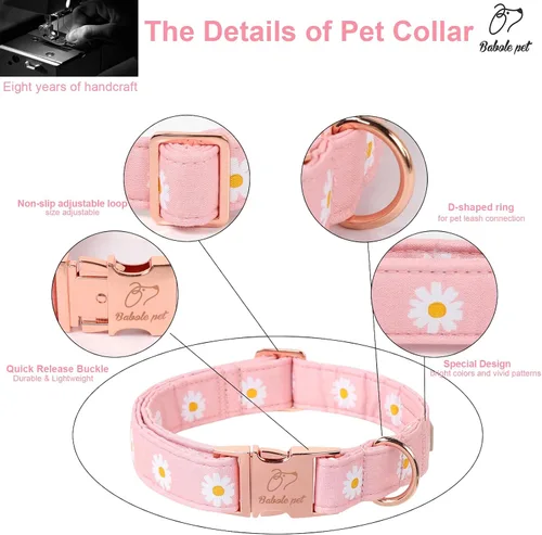 Vista 336 de Collar para perros del 4 de julio, collares patrióticos azules para cachorros y perros pequeños, ligero y ajustable 1776 collares para cachorros