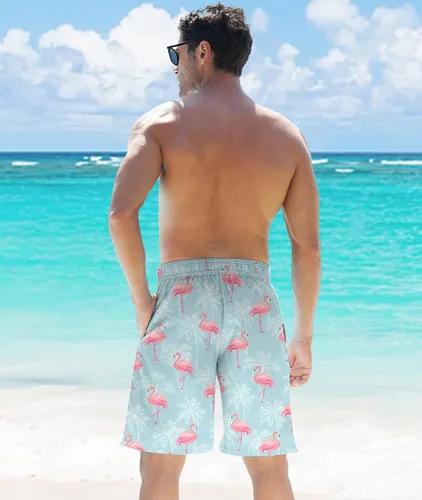 Vista 3 de UNICOMIDEA Bañador para hombre con forro de compresión de 9 pulgadas de largo