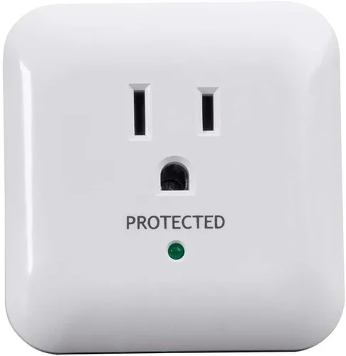 Vista 4 de Monoprice Power & Surge - Blanco Protector de sobretensiones de 1 salida con alarma de fin de servicio, 900 julios 15A / 125V / 1875W, 10dB a 60dB