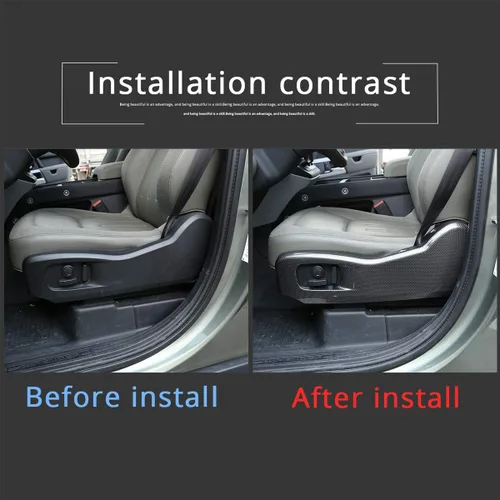 Vista 2 de Cubierta del panel de decoración lateral del asiento interior del automóvil para Land Rover Defender 110 2020 2021