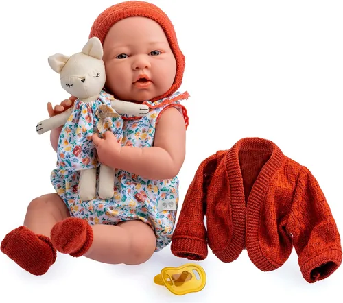 Vista 11 de JC Toys La Newborn Muñeca bebé niña de 15 pulgadas de vinilo anatómicamente correcta con traje blanco y rosa y accesorios de lujo Diseñada
