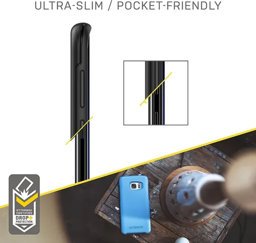 Vista 7 de OtterBox Symmetry Series - Funda delgada para Samsung Galaxy S8 Plus (solamente), embalaje no minorista, color negro