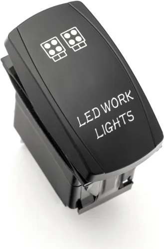 Vista 2 de SuperATV Luces LED tipo cubo de montaje empotrado de 3 pulgadas para UTV (ajuste universal), incluye arnés de cableado e interruptor basculante