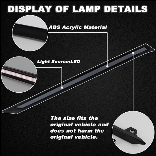 Vista 2 de Switchback - Lámpara LED DRL de rejilla antiniebla delantera blanca/ámbar, luz de circulación diurna con función de señal de giro intermitente