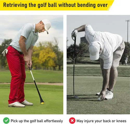 Vista 7 de Recuperador de pelotas de golf, 4 piezas de ventosa para agarre de putter, herramienta de recogida duradera para el extremo del putter