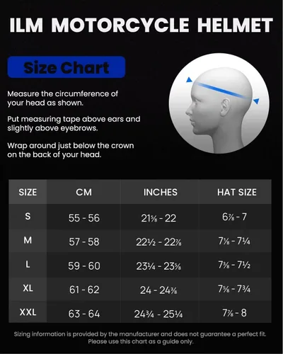 Vista 6 de ILM Medio casco de fibra de vidrio para motocicleta con visera para motocicleta, crucero, ciclomotor, scooter DOT modelo A213