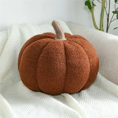 Vista 18 de Almohada de calabaza, cojín con forma de calabaza, almohada de felpa de calabaza, decoración de almohada de calabaza, cojín decorativo de calabaza