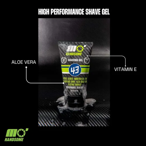 Vista 5 de Mo' Handsome Gel de afeitado prémium para hombres – Fórmula de deslizamiento suave para un afeitado cercano – Uso con cuchillas de afeitar