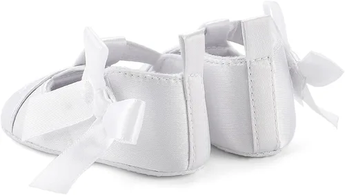 Vista 5 de Zapatos de bautizo de cruz suave para bebés y niños pequeños