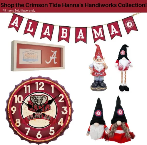 Vista 8 de Alabama Crimson Tide Gnomo - Figura de resina para decorar el dormitorio, apartamento universitario, regalo ideal para vacaciones, graduación