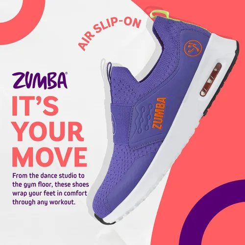 Vista 2 de Zumba Tenis de caña baja para mujer, sin cordones