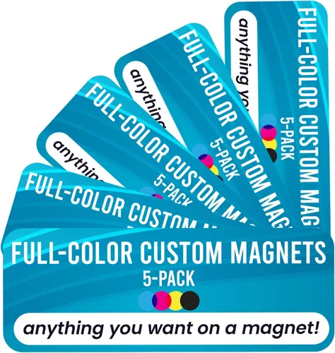 Vista 14 de Magnet Me Up Calcomanía magnética personalizable con texto personalizado, diseña tu propio imán de automóvil, 3 x 10 pulgadas, para negocios Solo