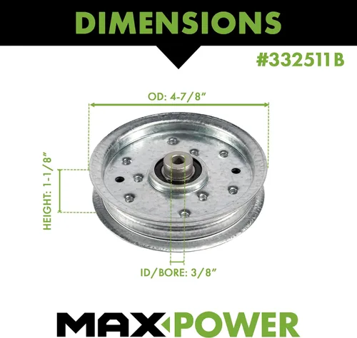 Vista 2 de MaxPower 12675. Rodillo tensor plano