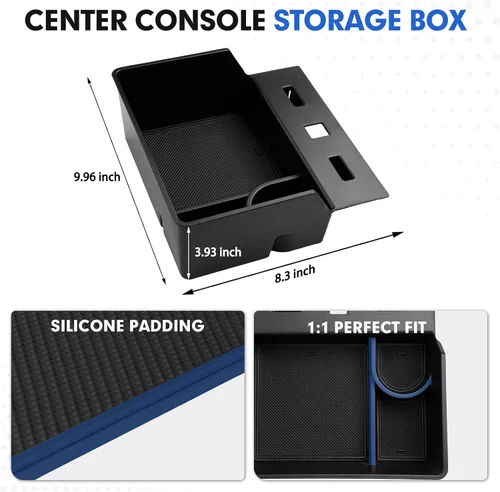 Vista 6 de Autorder Organizador de almacenamiento para debajo del asiento F150 para Ford F150 2015-2025 2026 y Ford F250 F350 F450 2017-2026 Accesorios