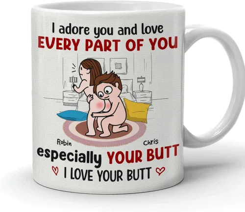 Vista 10 de Taza Kamasutra personalizada, regalos del día de San Valentín para esposa, divertida taza de aniversario para ella, regalos de inauguración
