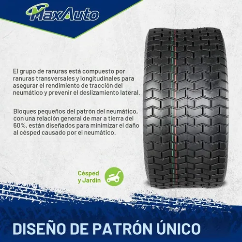 Vista 4 de MaxAuto Neumáticos de césped 22x9.5-12 22x9.5x12 para cortacésped y jardín, 4 capas, juego de 2
