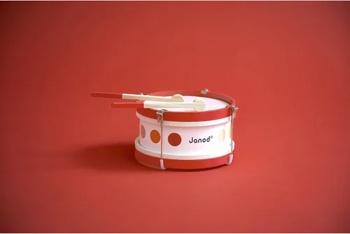 Vista 3 de Janod Conjunto de música infantil de tambor de madera de confeti - A partir de 2 años - J07608