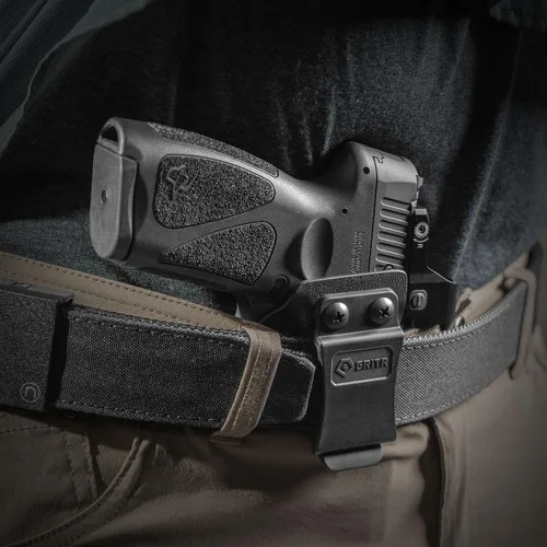 Vista 3 de GRITR IWB Kydex Right/Left Hand Concealed Carry Pistol Holster Compatible with Taurus G3 - Optic Cut, Open Bottom, 1.5" Belt Clip, Adjustable