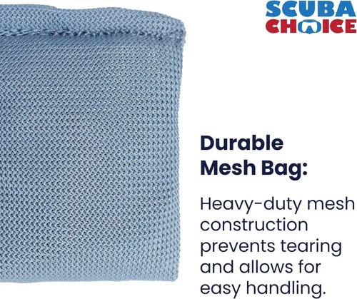 Vista 4 de Scuba Choice Pesas de malla suave para control de flotabilidad, duraderas, ajustables y cómodas para bolsillos de cinturón de peso para buceo