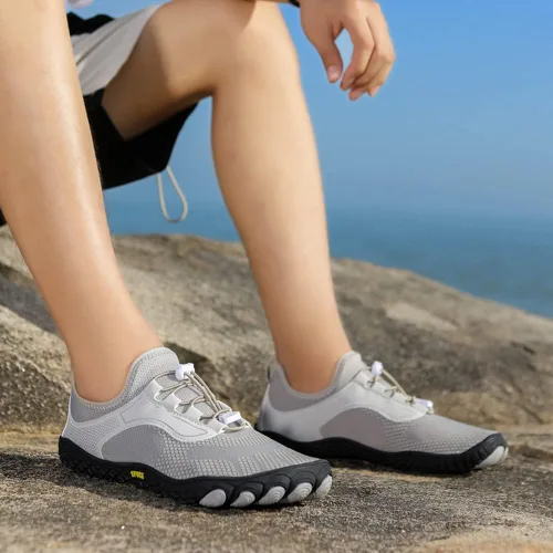 Vista 7 de YING LAN Zapatos de natación de playa de secado rápido para hombre y mujer, zapatos de agua descalzos, para piscina, surf, buceo, deportes acuáticos