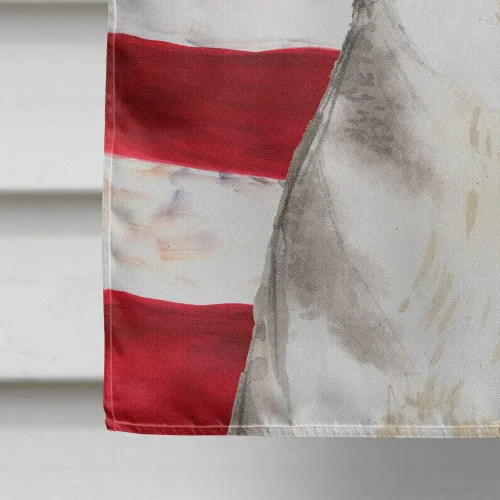 Vista 4 de Caroline's Treasures CK1713CHF Patriotic USA - Lienzo decorativo (tamaño grande), diseño de la bandera de Husky Siberiano, multicolor