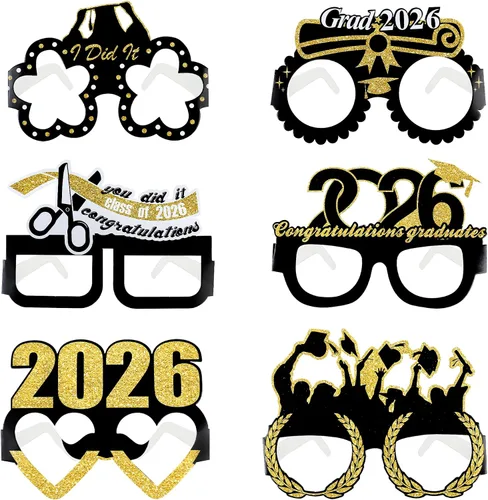 Vista 23 de 24 adornos para cupcakes de graduación 2026, selecciones de alimentos/aperitivos para fiesta de graduación, decoración de mini pasteles, adornos