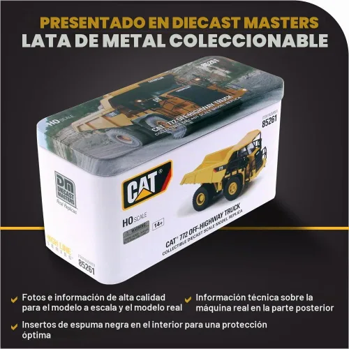 Vista 6 de Diecast Masters Caterpillar 772 Off Highway Truck HO Series Vehículo (85261)