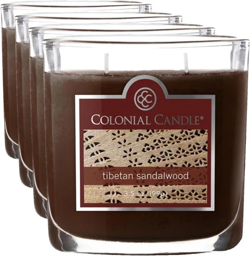 Vista 39 de Colonial Candle Vela perfumada de vainilla ámbar, velas altamente perfumadas para el hogar, vela de cera moteada, 2 mechas, 8 onzas, fabricada