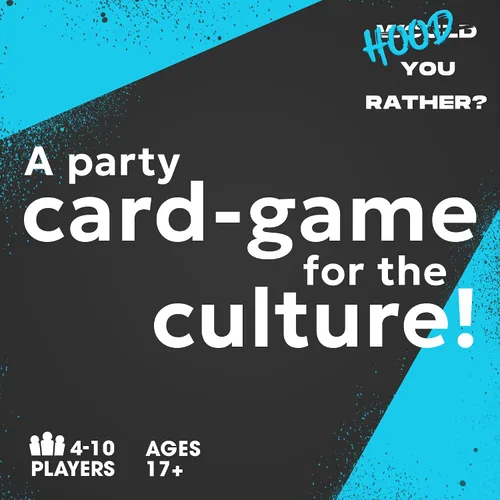 Vista 2 de Doin' The Most - Hood You Rather: Urban Black Culture Party. Juegos para adultos con un giro urbano inolvidable en el divertido juego de cartas