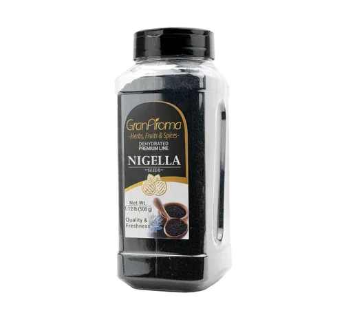 Vista 3 de GranAroma Semillas de Nigella, enteras, sabor a nuez, especias para cocinar (16 onzas)