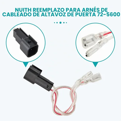 Vista 6 de NuIth Arnés de cableado de altavoz de puerta trasera delantera para Ford 1998-2016/Mazda 2001-2013/1999-2011 Lincoln Install Aftermarket cable