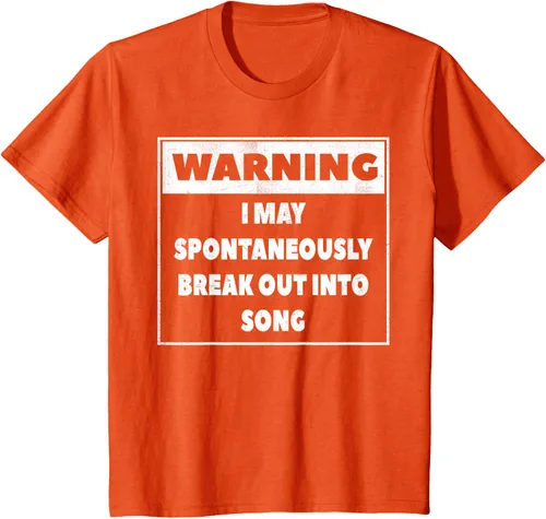 Vista 30 de Advertencia I may Spontaneously romper en canción camiseta