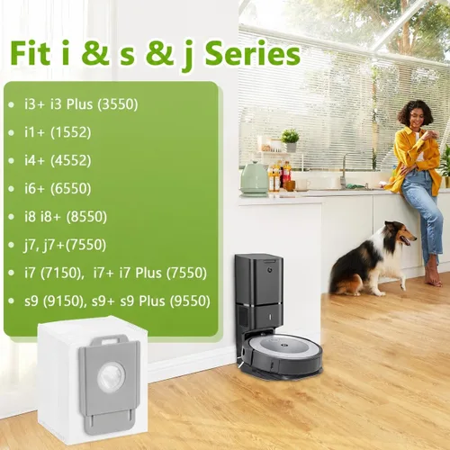 Vista 2 de KGC Paquete de 10 bolsas de vacío para iRobot Roomba i s J Series Robot