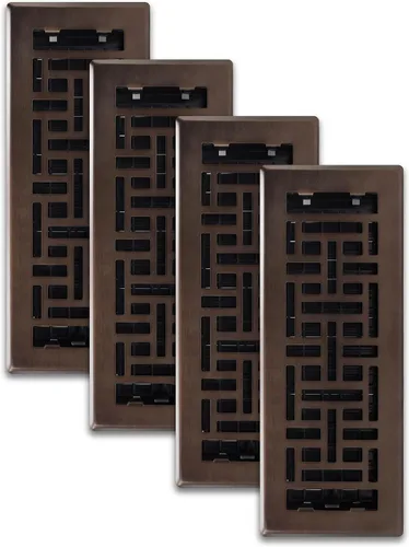 Vista 38 de Decor Grates Registro de suelo oriental AJH212-RB, 2 x 12 pulgadas, acabado de bronce frotado
