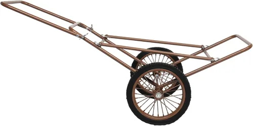 Vista 2 de PEXMOR Carro plegable de ciervos, capacidad de 500 libras. Utilidad de transporte de juegos, carrito de engranajes con ruedas de 17 pulgadas