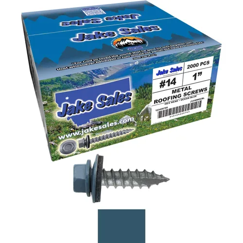 Vista 247 de TORNILLOS PARA TECHOS DE METAL #14: (250) Tornillos x 1" ABC GRIS Tornillo para techo de chapa metálica con cabeza hexagonal y arandela.