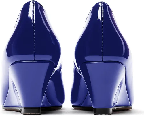 Vista 4 de WAYDERNS Zapatos de tacón bajo con cuña de tacón bajo para mujer de 2 pulgadas
