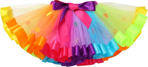 Vista 4 de ODASDO Conjunto de banda para bebé y niña pequeña, estilo bohemio, arco iris, para tartas de cumpleaños