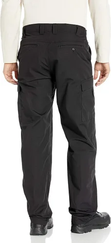 Vista 4 de Tru-Spec Pantalones de bolsillo de carga Simply Tactical para hombre de la serie 24-7, poliéster y algodón Rip-Stop